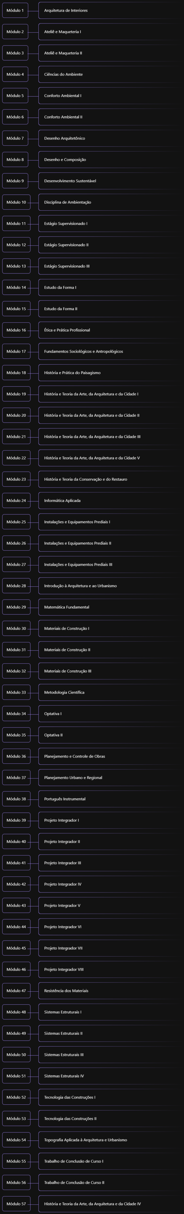 Arquitetura e Urbanismo